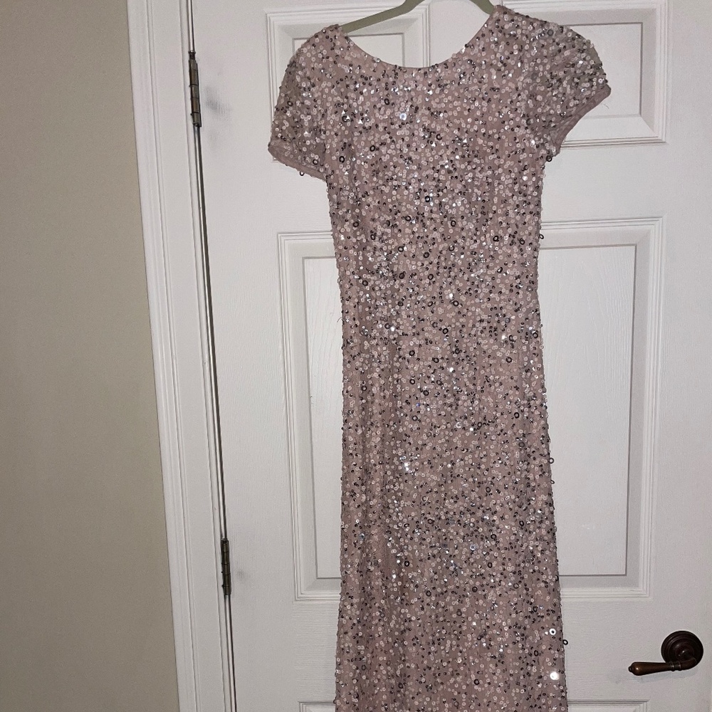 Adrianna Papell Sequins Gown